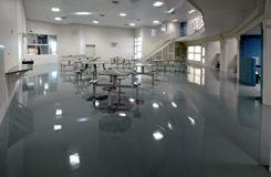 seamless epoxy flooring contractor public municipal space