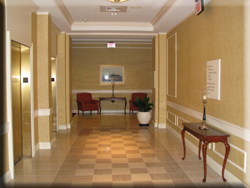 Marriott Hotel Mystic CT Lobby: wallcovering installation, CT painters