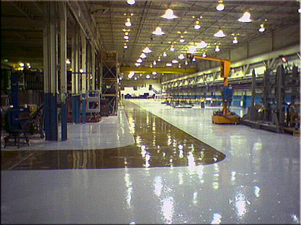 Industrial warehouse, seamless resinous continuous poured flooring, commercial painters, epoxy flooring contractor, Connecticut, Rhode Island, New England, Northeast, Massachusetts, New York, New Jersey, Pennsylvania, painter Connecticut